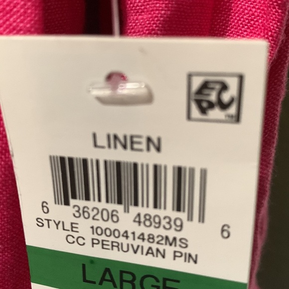 Charter club linen button down shirt size Large new - Picture 9 of 9